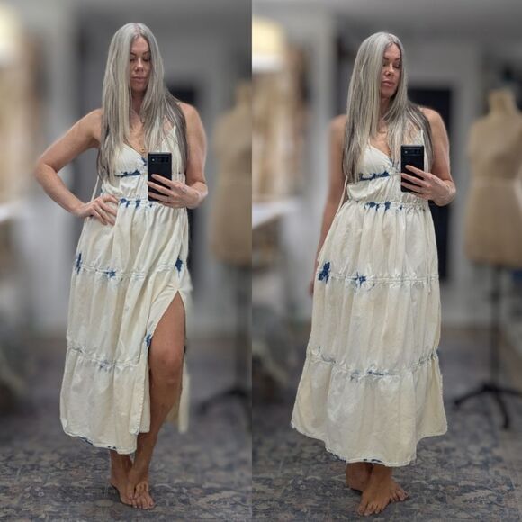 All Saints Sulli Denim Maxi Dress - Picture 2 of 6